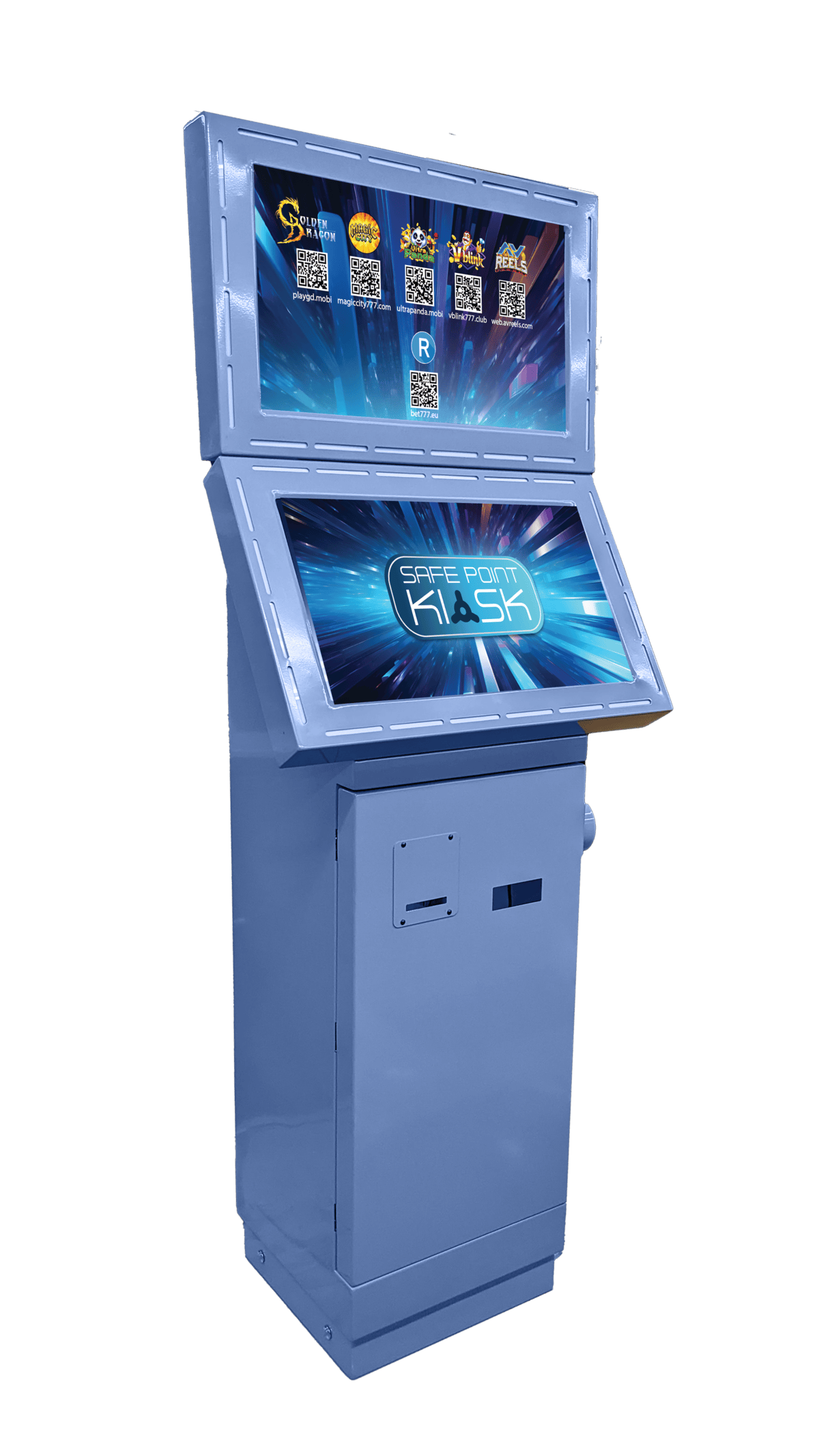 Dual Screen Metal Safe Point Kiosk